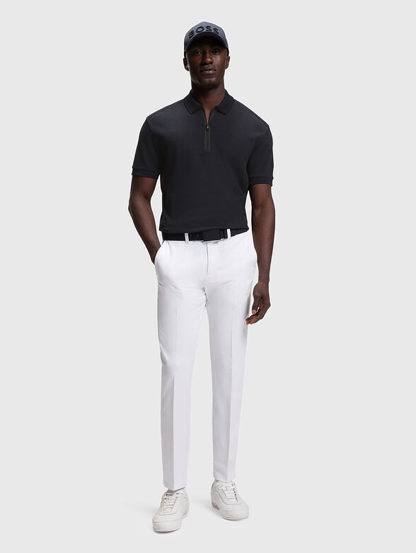 Polo shirt with  zipper and contrast trim - 2