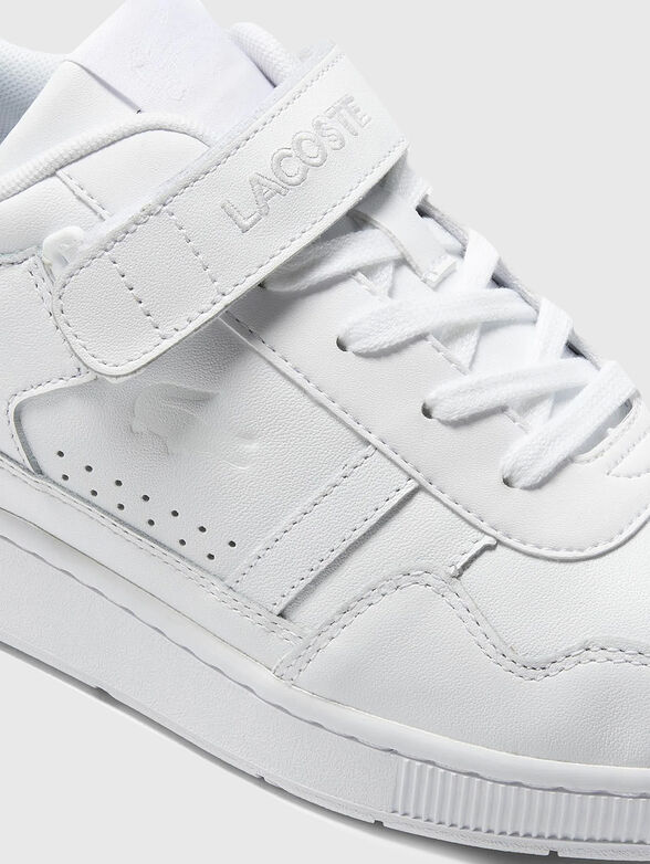 Leather sneakers with velcro - 4