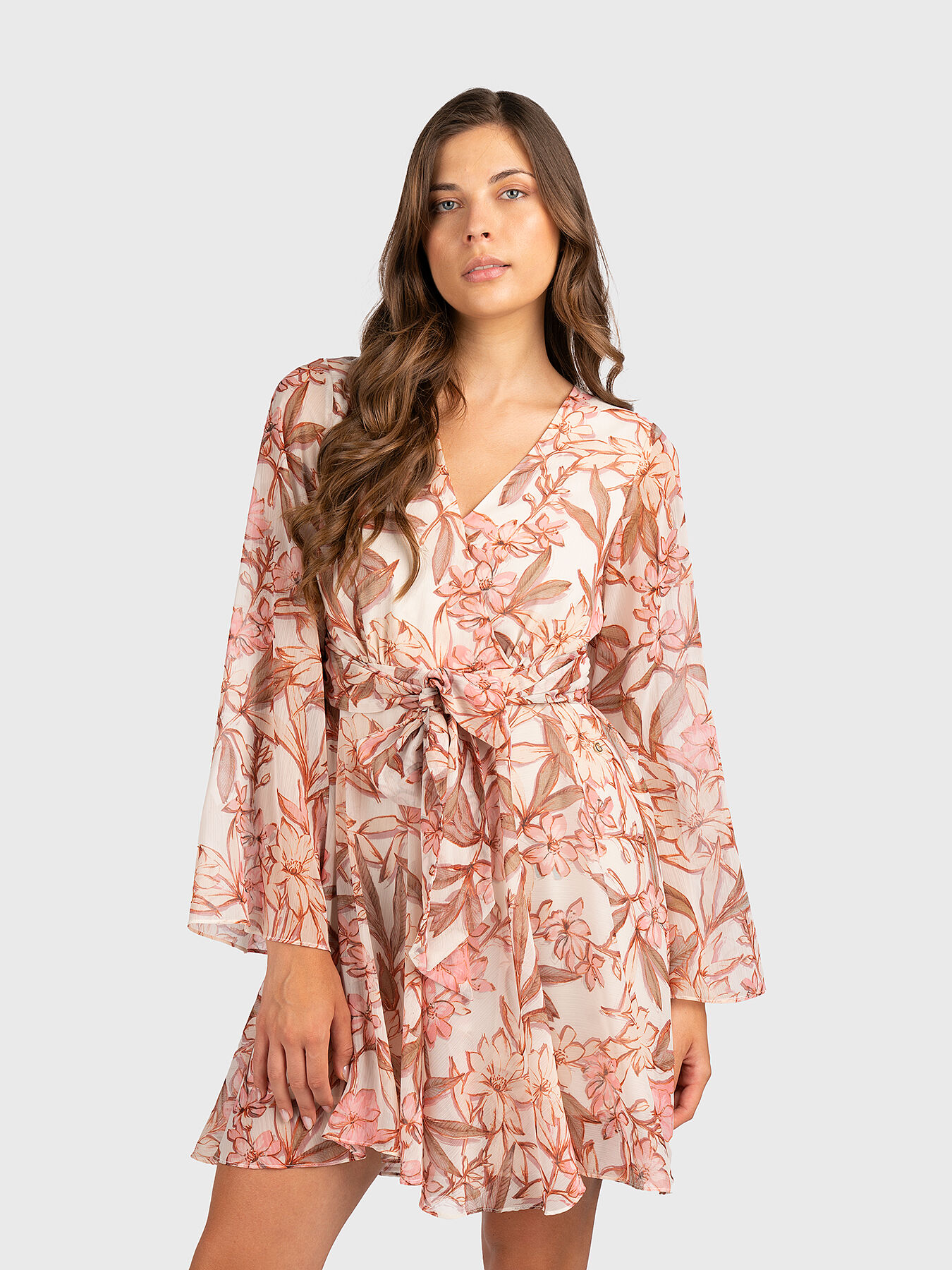 LAILA dress with floral print brand GUESS