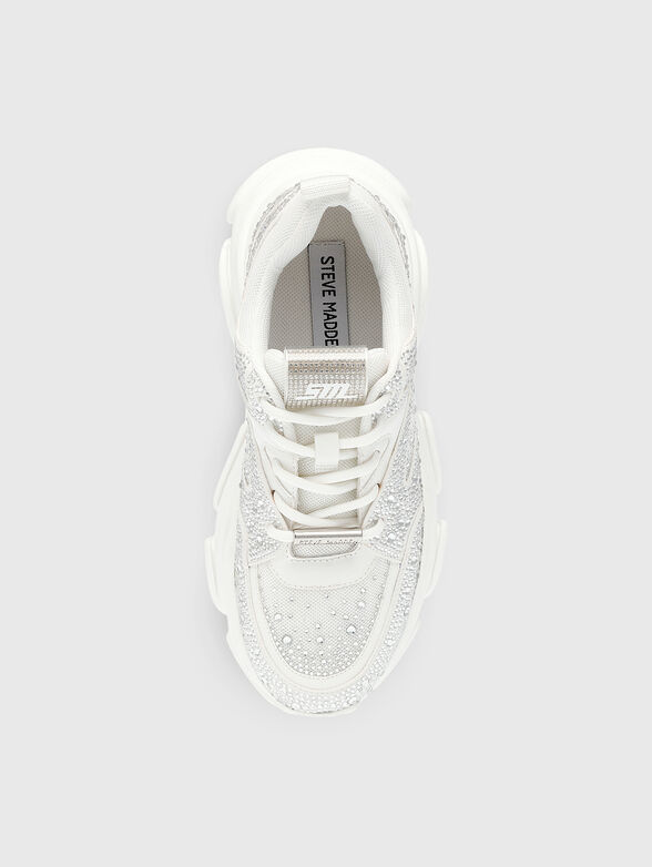 PRIVY sneakers in beige with rhinestones - 6