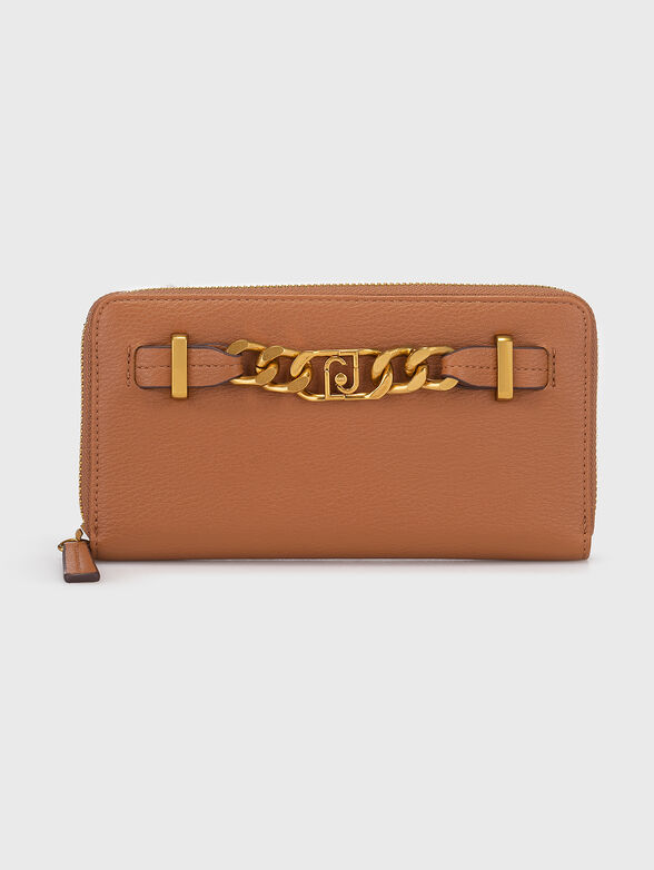 Black wallet with golden detail  - 1