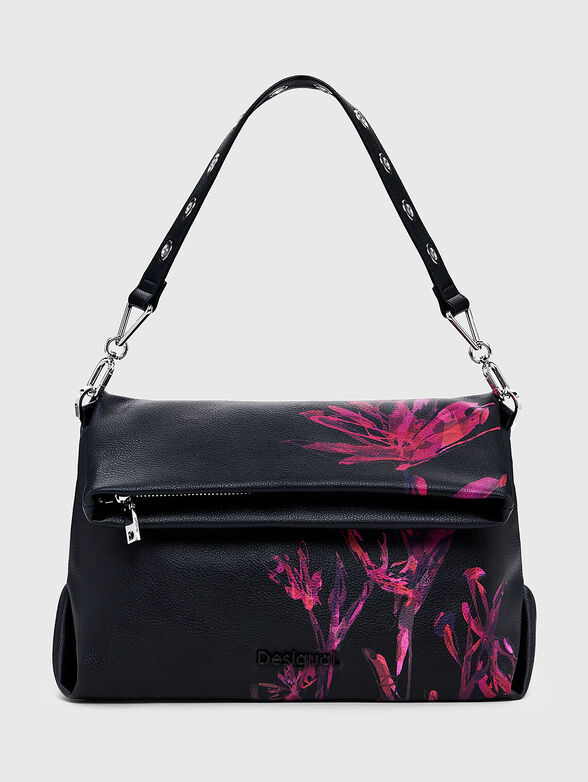 Shoulder bag with floral motifs - 1