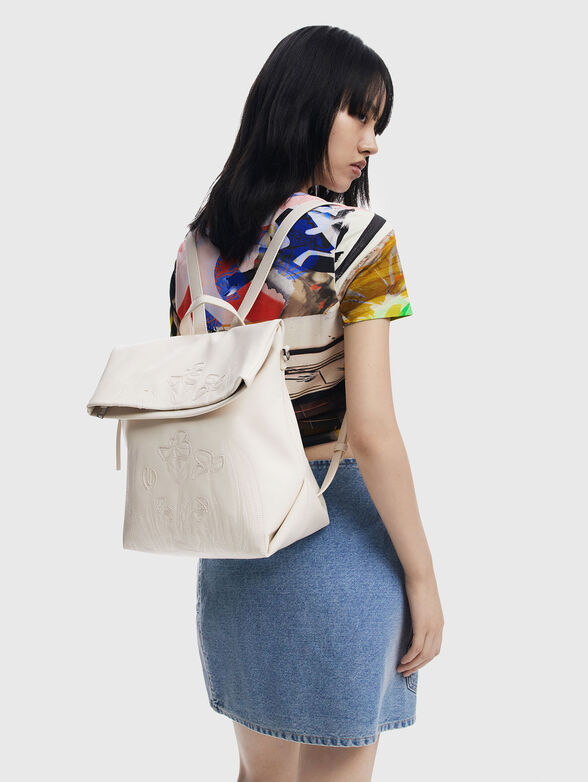 Backpack with floral details - 1