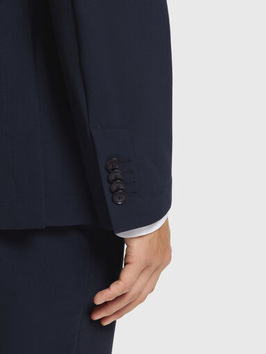 Slim-fit jacket in dark blue - 5