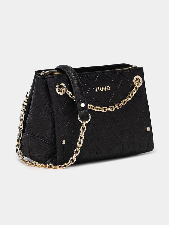 Black bag with embossed logo print - 3