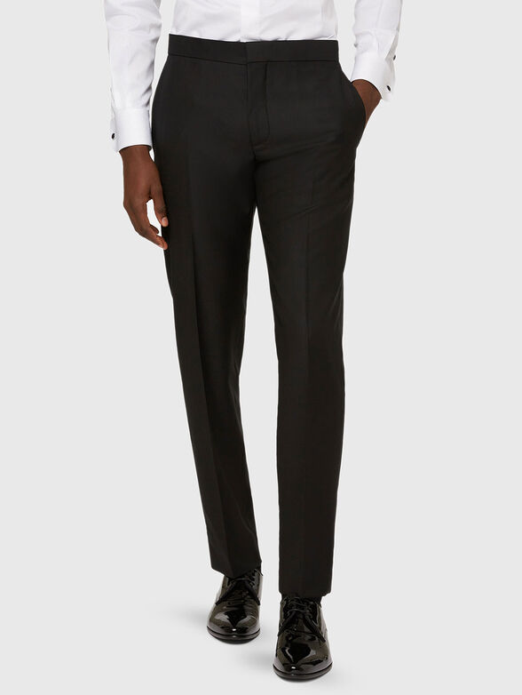 Wool trousers with crease - 1