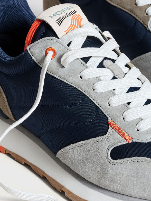 DELOS textile and suede sneakers - 4