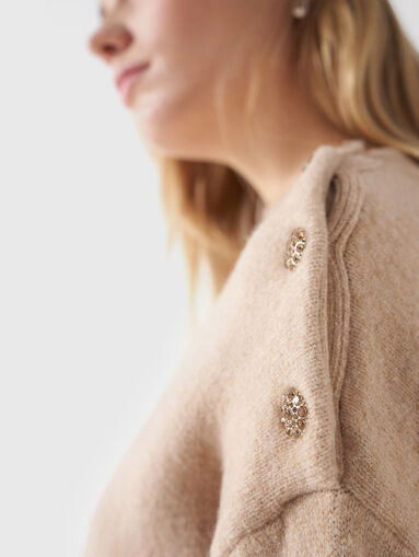 Sweater with accent buttons - 5