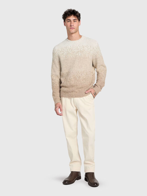 Wool blend sweater with ombre effect - 2