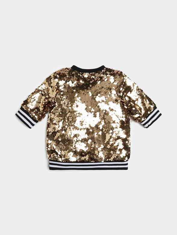 T-shirt with applique sequins - 2