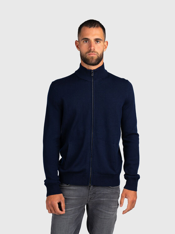 Жилетка от мерино вълна с цип - 1