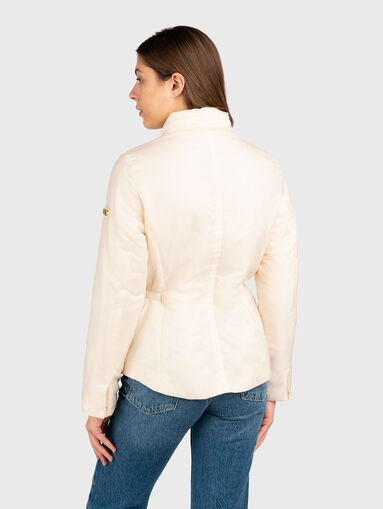 Puffer jacket in ecru color - 3