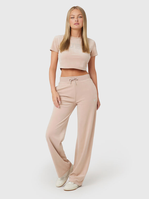 Velvet sports trousers  - 4