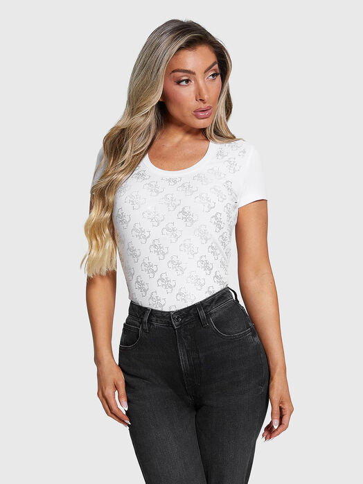 T-shirt with rhinestones
