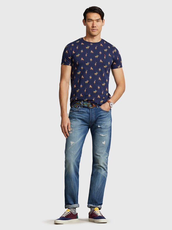 Monogram-logo print T-shirt  - 2