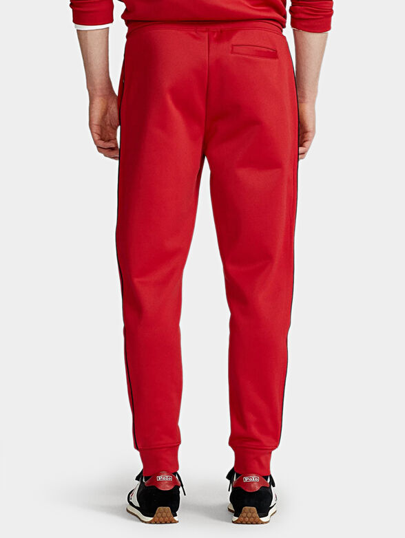Sports pants in red color - 4