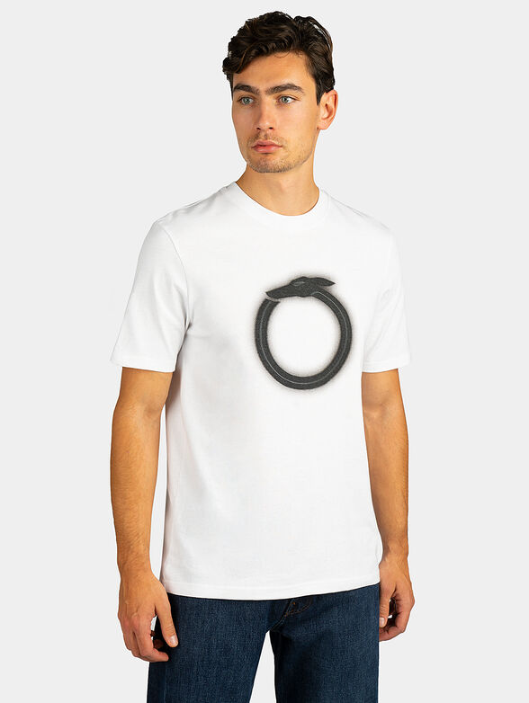 T-shirt with contrasting logo print - 1