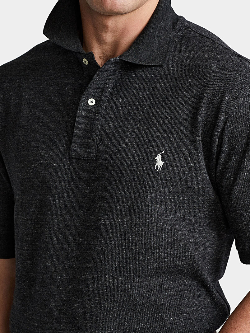 Polo-shirt in black color - 3