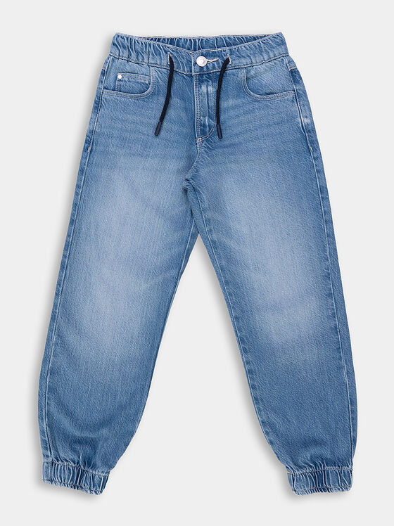 Unisex jeans in blue color - 1