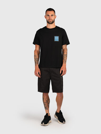 Cotton T-shirt with accent back - 3