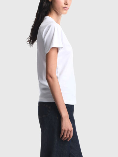 Cotton T-shirt with raised embroidery - 4