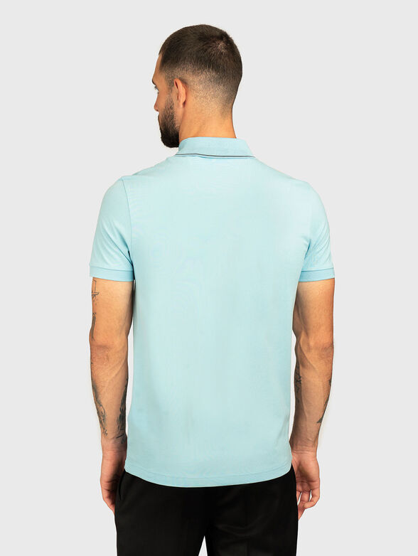 Polo shirt with logo in blue - 3