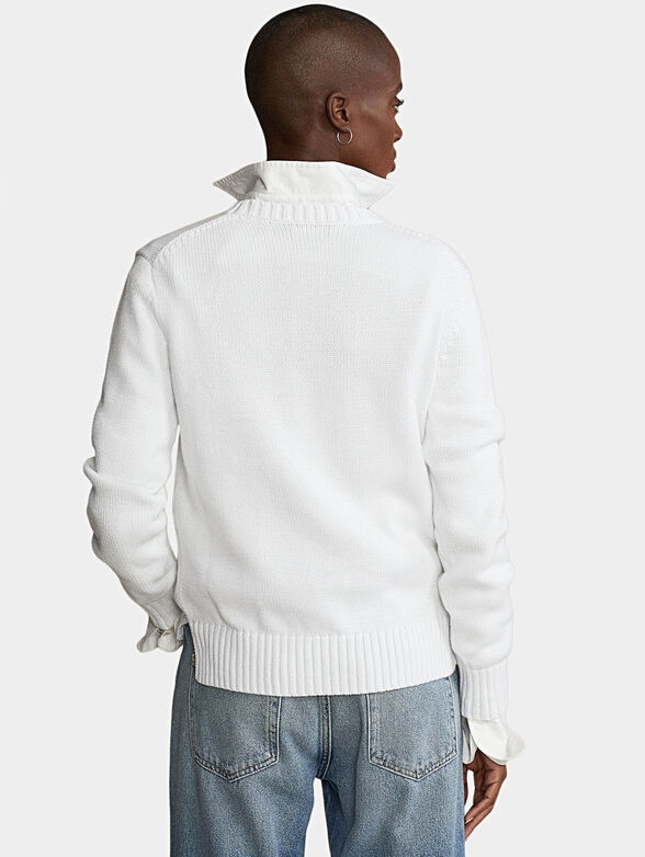 Cotton sweater with Polo Bear embroidery - 4