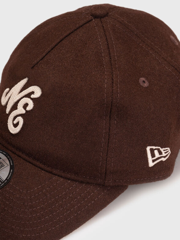 NEW ERA MELTON WOOL 9TWENTY brown unisex cap - 4