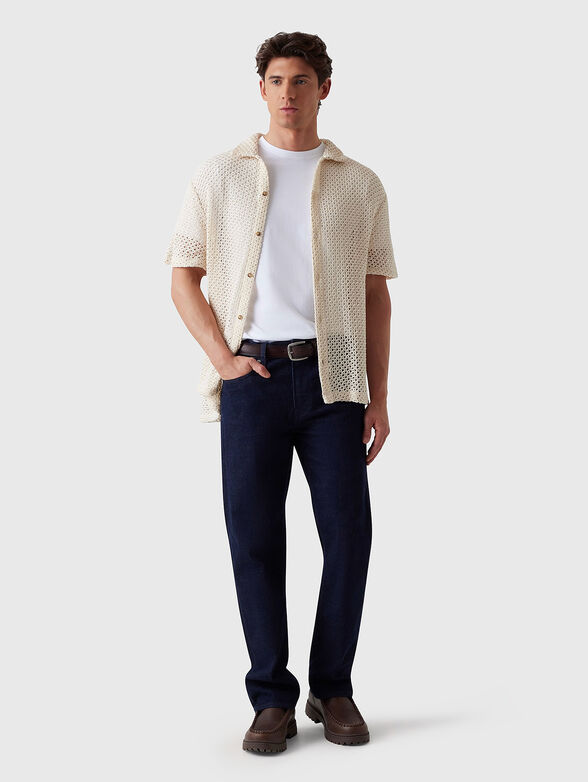 Knitted shirt with short sleeves - 2