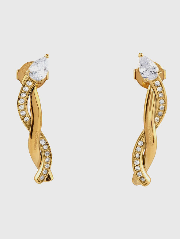 TWIST rhinestones earrings - 2