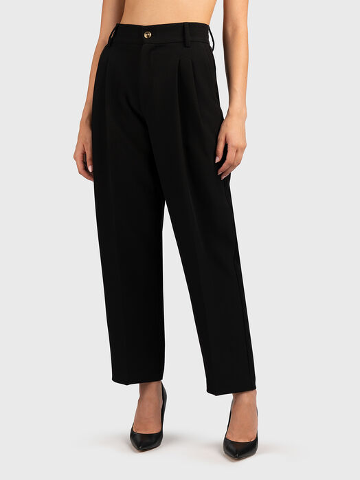 Black trousers with high waist