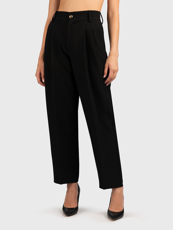 Black trousers with high waist - 1