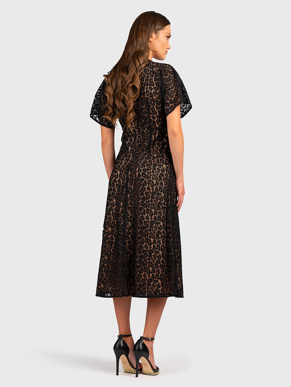 Midi dress with lace - 2
