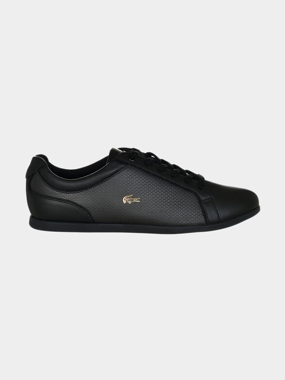 REY LACE 317 Black leather sneakers - 1