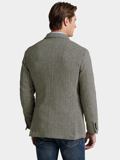 Wool blend jacket in tweed pattern - 3