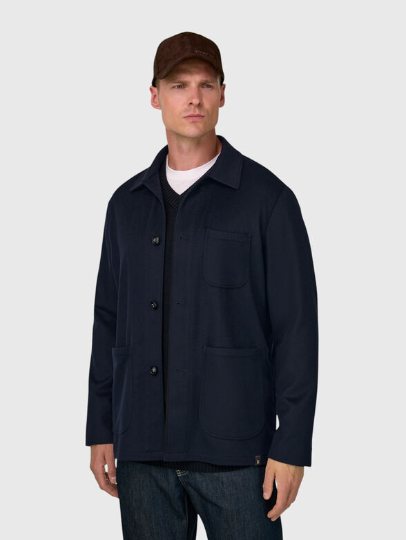 Pure cashmere shirt jaket - 1