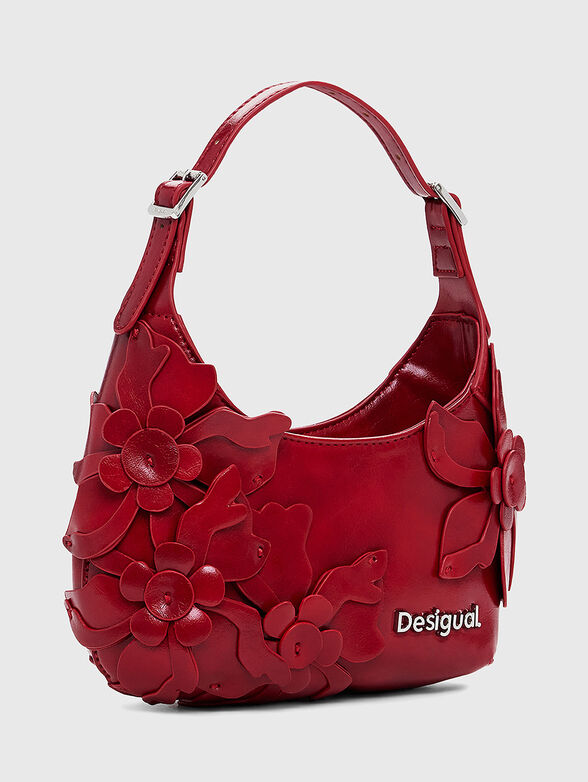 Small floral appliqu&eacute; bag - 4