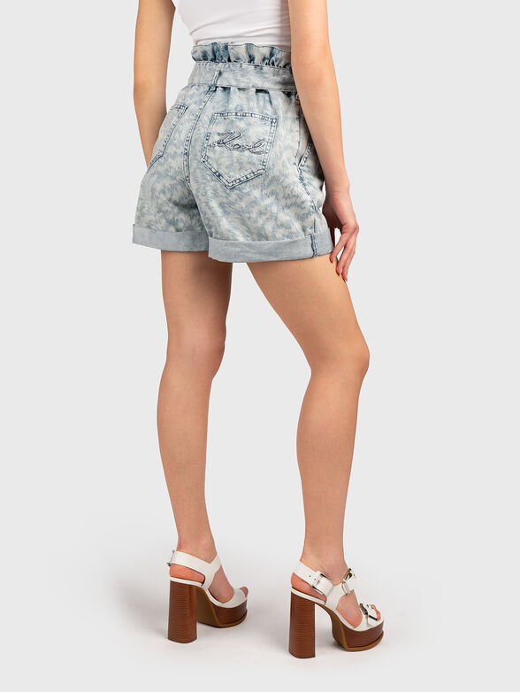 Denim shorts with belt - 2