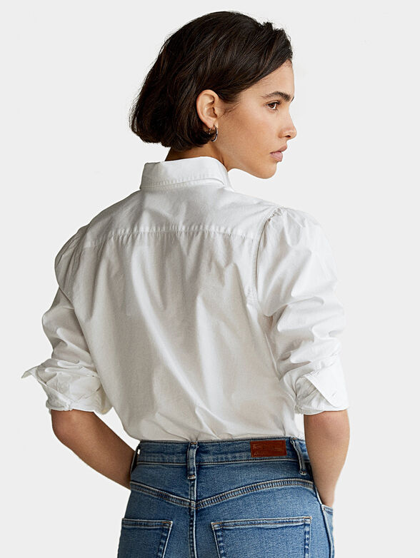 Cotton shirt with embroidery - 4