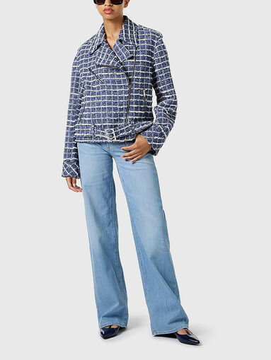High waisted logo jeans - 5