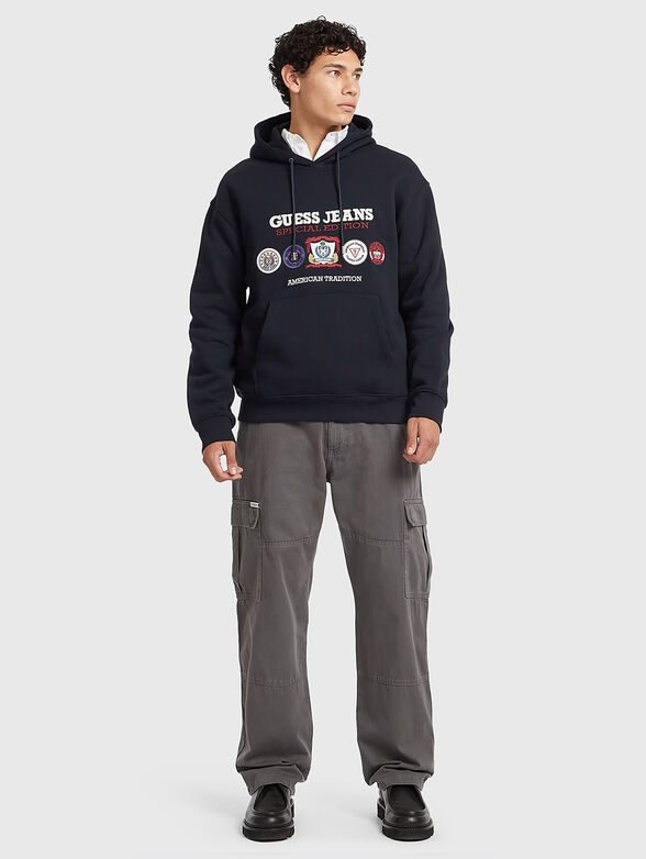 Cotton hoodie with details - 2