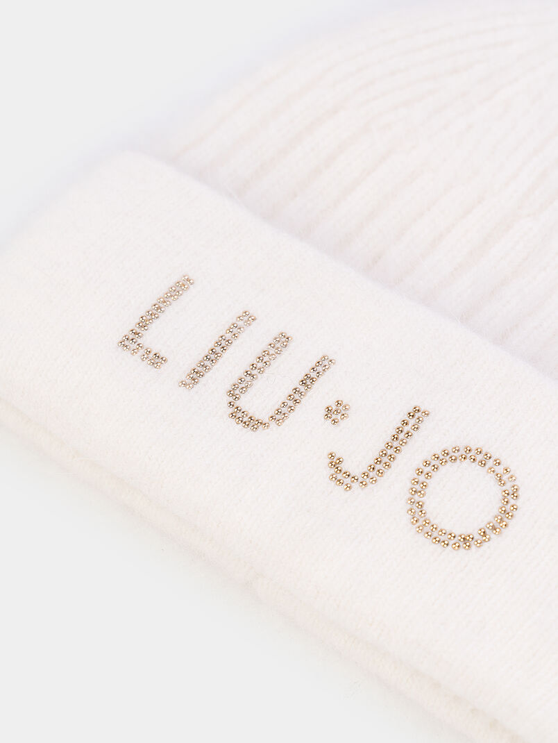 Knitted hat with logo applique  - 3