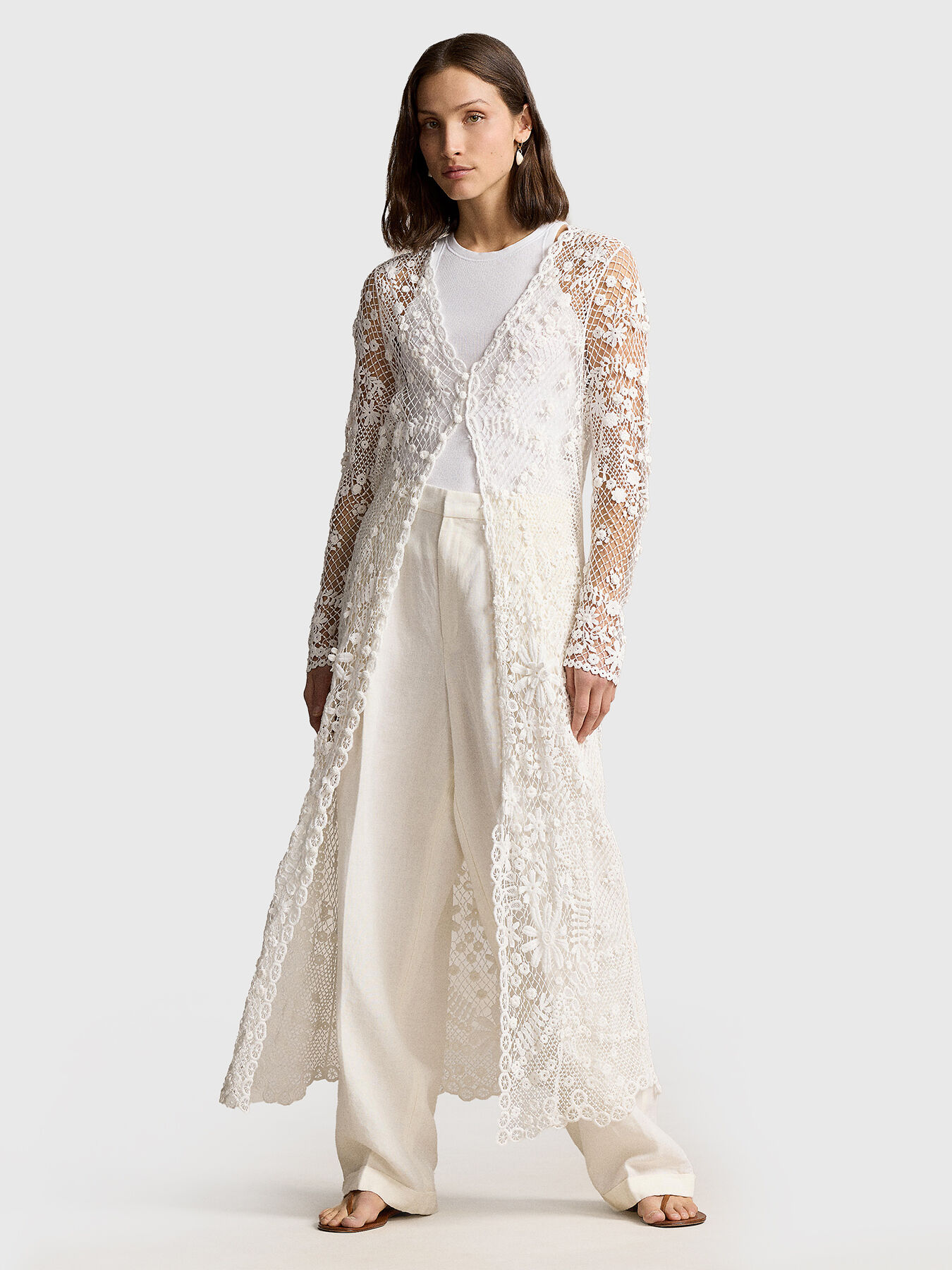 Floor length lace cardigan store