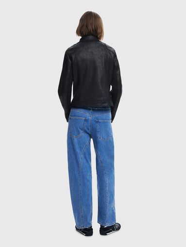 Slim eco leather jacket - 3