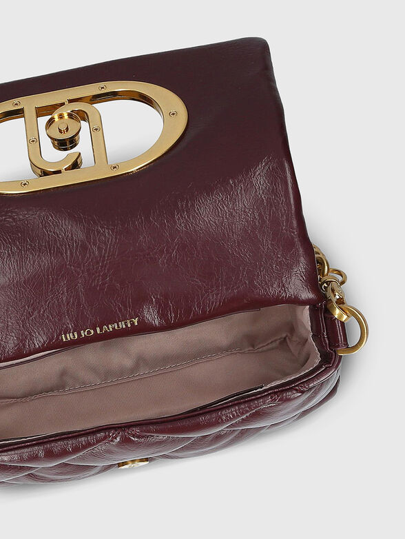 Black quilted bag with logo  - 4