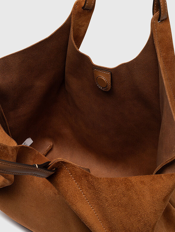 DUA beige suede bag - 6