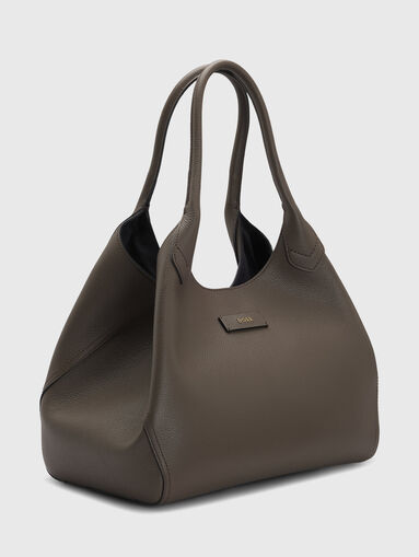 LENAH leather bag with logo - 3