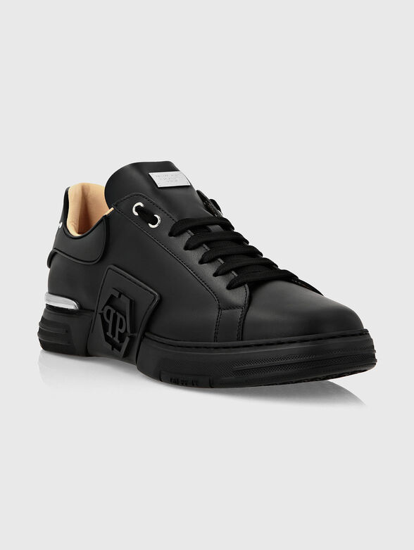 PHANTOM KICK$ black leather shoes - 2