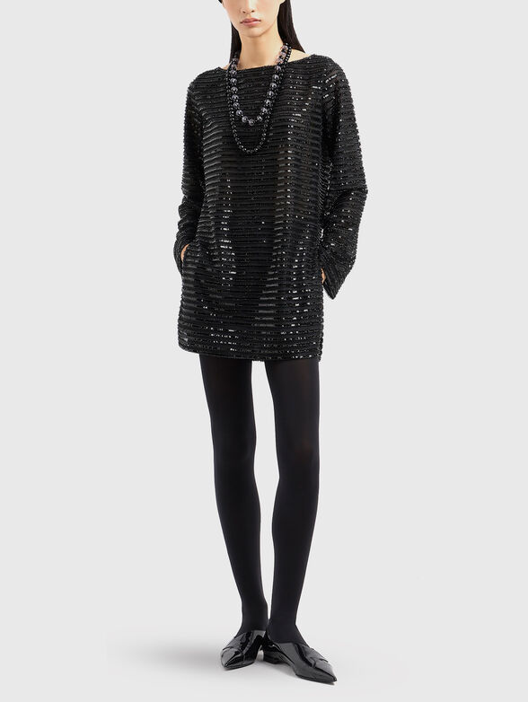 Mini dress with sequins - 2