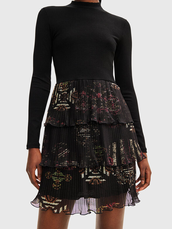 Black dress with frills - 3